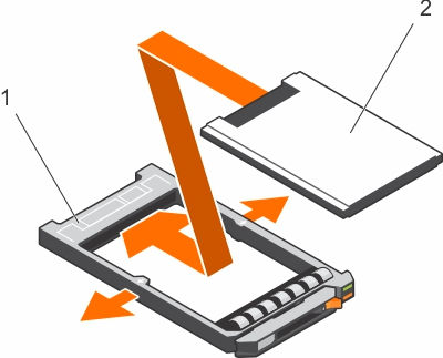 Bir SSD'yi bir SSD taşıyıcısına takma Önkosullar DİKKAT: Pek çok tamir işlemi yalnızca sertifikalı servis teknisyeni tarafından gerçekleştirilmelidir.