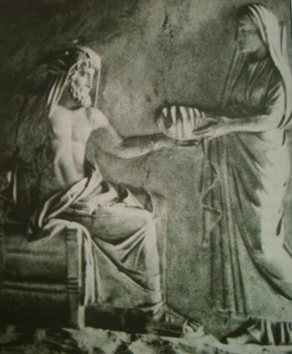 Görsel 6: Rehia ve Kronos, bir Roma sunağından kabartma, Roma, MuseoCapitolino.
