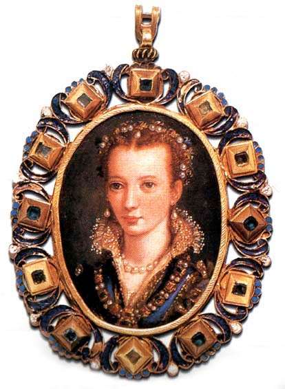 84 Resim 4.66.ALLORİ Alessandro,Prenses Francis I Anne Portresi, İtalya, 1584 Alessandro Allori (15 Prenses Francis in minyatür resmini bir madalyon içerisine çalışılmıştır.