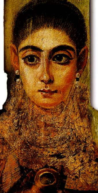 26 Resim 4.9. Feyyum Portresi, Mısır Portreler oldukça detaylı çalışılmıştır. (Resim 4.9.) Mısır resminde gölgeleme çok az dikkate alınmasına karşın bu portrelerde derinlik yaratmak amaçlı ışık gölge kullanılmıştır.