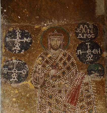 40 Resim 4.23. İmparator Aleksandros, Mozaik, Ayasofya, 10.