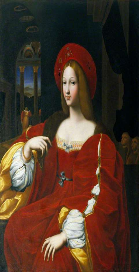 76 Resim 4.57. SANZİO Raffaello, Aragonlu Giovanna, Louvre, 1518 Rafaello Sanzio ( 1483-1520) tağlıboya tekniğinde kadın figürü çalışmıştır.