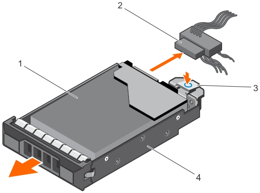 3,5 İnç kablolu sabit sürücü taşıyıcısını çıkarma Önkosullar DİKKAT: Pek çok tamir işlemi yalnızca sertifikalı servis teknisyeni tarafından gerçekleştirilmelidir.