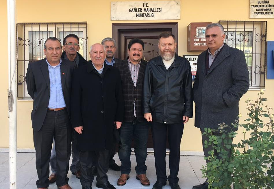 6. Mersin/Tarsus/Gaziler Mahalle Muhtarını ziyaret ederek ülkenin AKP