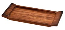 LV AS 407 IR 18 x 40 cm 1-2 0,74 kg Description: Wooden Wooden Service Tray, Iroko Wood. Material Thickness: 3,5cm. Ürün Tanımı: Ahşap Servis Tepsisi, İroko Ağacı.