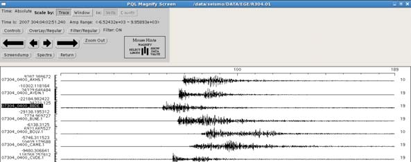 31 Şekil 5.7 31.10.2007 tarihli depremin FOCMEC programı ekran görüntüsü Şekil 5.8 31.10.2007 tarihli depremin sismogram ekran görüntüsü 4) 16.