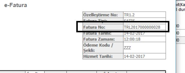 17- E-fatura parametrelerindeki Satış faturası yeniden entegrasyonunda fiş