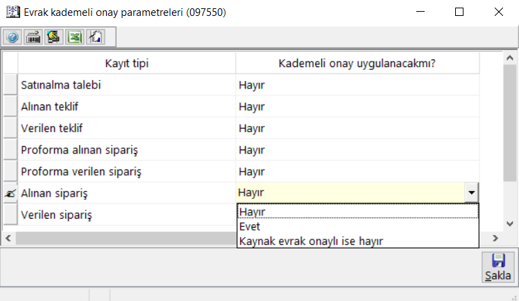 38- Kademeli Onay Uygulaması Programlarımıza eklenmiştir.