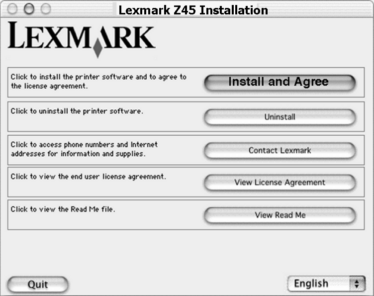 Mac OS X sürüm 10.0.3-10.1 1 Kullanılmayan tüm yazılım uygulamalarından çıkın. 2 Yazıcı yazılımı CD'sini yerleştirin.
