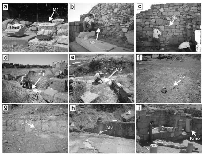 Fig. 1: Sampling of the mortars -by Miriello et al.