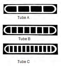 Fig. 1: Photographs of tubes tested Tab.