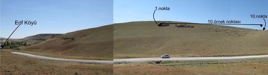 3.1.1 Erif Ölçülü Stratigrafik kesit Çalışma alanı içersinde, Haymana kuzeyinde (Şekil 3.1) Erif (Sarıdeğirmen) Köyü den alınan örnekler, Çaldağ Formasyonu içersinde değerlendirilir.