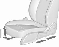Koltuklar, Güvenlik Sistemleri 43 Koltuk üst baldır desteğini ayarlayın, koltuğun köşesi ile diz çukuru arasında iki parmak kadar bir mesafe kalmalıdır.