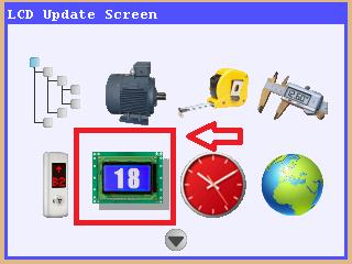 Step-8: Other Settings Picture Memory Settings of LCD The software must be updated like explained Appendix-1 when first time a LCD is connected CANBus line.