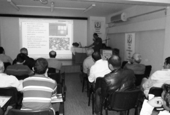 04 Kasım 2011 Cuma günü, Kartal İlçe Temsilciliği Toplantı Salonu nda Mustafa Kemal SEVİNDİK ın katılımıyla Akışkanlar Mekaniği