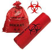 Tanımlar Kırmızı çöp torbası: Tıbbi atıkların toplanması için kullanılan, Tıbbi Atık