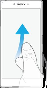 Çekme Listeyi yukarı veya aşağı kaydırın. Örneğin, Ana ekran bölmeleri arasında sola veya sağa kaydırın. Diğer seçenekleri görmek için sola veya sağa çekin.