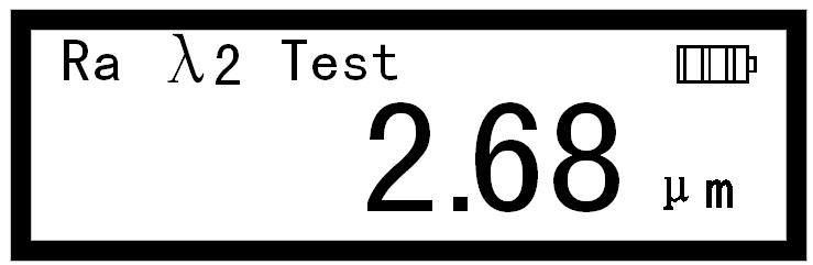 Metrik dönüştürme gerçekleştirmek için tuşuna 2 saniye boyunca basınız. Ölçüm parametrelerinden Ra, Rz, Rq, Rt seçmek için tuşuna basınız. 5.