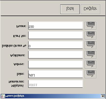 Mü teri Tan mlar ndirim tan mlak, telefonla sipari lerde mü teri bilgilerine kolay ula mak, mü terilere firma kart vererek daha iyi bir sat yapmak için kullan