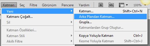 3.1 Arka planı katmana dönüştürme 1. Katmanlar panelindeki Arka Plan'ı çift tıklatın veya Katman Yeni Arka Plandan Katman'ı seçin. 2. Katman seçeneklerini ayarlayın. (Bkz.