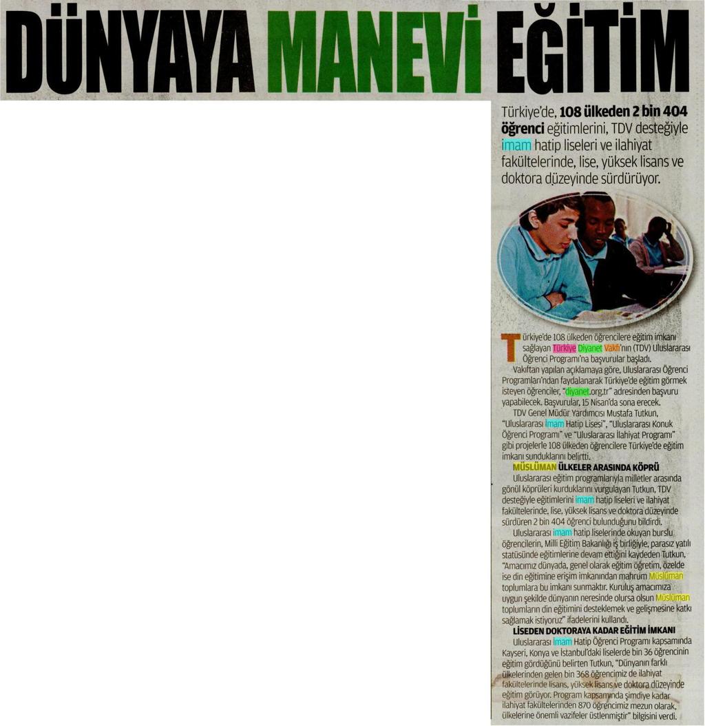 YENİ AKİT Tarih : 04.03.