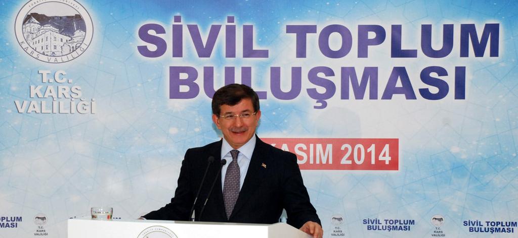 Siyaset anlayışımız bütünü kuşatmak Kasım 30, 2014-11:27:00 Başbakan Ahmet Davutoğlu, Kars'ta sivil toplum örgütlerinin temsilcileri ve kanaat önderleriyle bir araya geldiği programda konuşma yaptı.