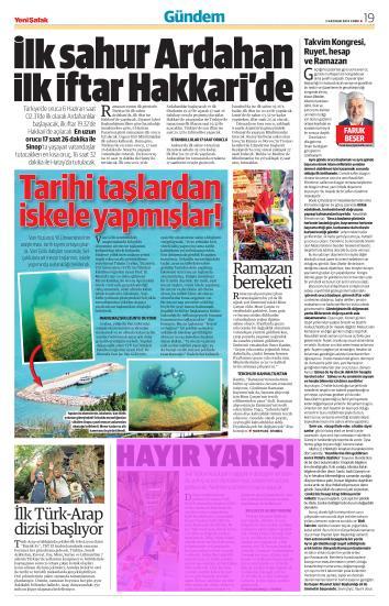 Sayfa : 19 İSTANBUL Tiraj