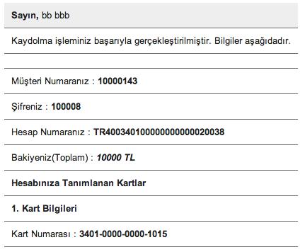 66 BGA BANK WEB GÜVENLIK TESTLERI UYGULAMA KITABı 25. Müşteri Parolasının Tahmin Edilebilir Olması BGA Bank uygulamasında yeni müşteri olmak için Başvuru menüsü aracılığıyla başvuru yapılabilir.