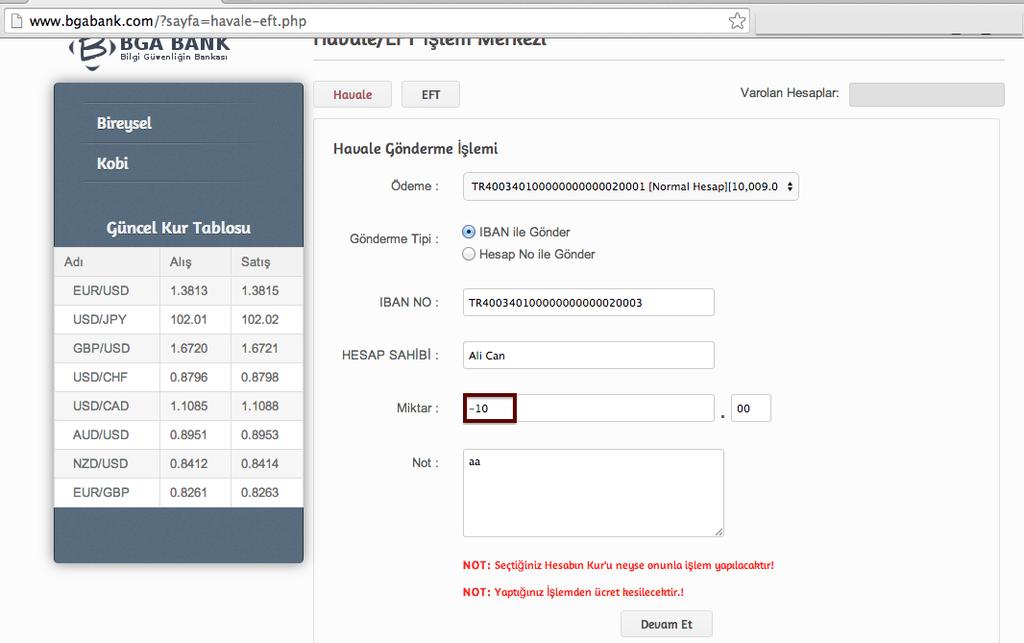 70 BGA BANK WEB GÜVENLIK TESTLERI UYGULAMA KITABı 26.