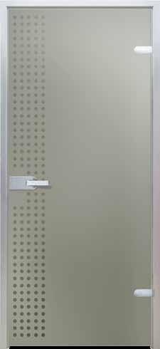 / Doors with aluminum frame have 40 mm thick flush (not rebated) leaves.