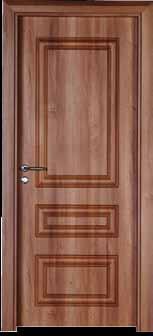 Divio serisi kapılarda, ahşap desenli kaplama ile ahşabın klasik çizgileri buluşuyor.