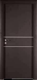 Ahşap desenli kaplama çözümü ile Divio Line serisi kapılar, lekeye karşı dayanıklı, kolay temizlenen bir yüzeye sahip oluyor.