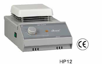 ÖZELLIKLER VE SIPARIŞ BILGILERI Model HP12 HP15 HP100 Tip Isıtıcı Tabla Sıcaklık Aralığı Max.