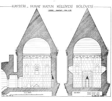 Tarihi : 1260-1270 Plan ve mimari özellikleri : Hunad camisinin kuzeybatı köşesinde bir avlu içinde inşa edilmiş olan kümbet, kare şeklinde mukarnaslı bir kaide üzerinde yükselen sekizgen bir gövde