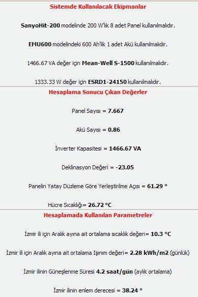 89 İzmir ili için belirlenen değerler doğrultusunda kullanım sürelerine bağlı olarak harcanan elektrik miktarı Şekil 5.26 da görülmektedir.