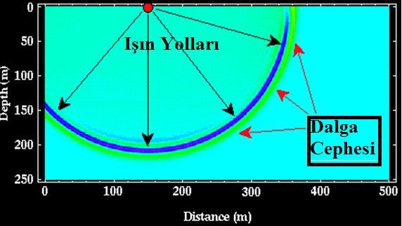 Homojen ve izotrop bir ortamda dalga cepheleri kaynak merkezi konsantrik küreler şeklindedir.