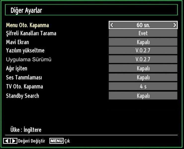 Tarih, Saat, Saat Ayarları Modu ve Saat Dilimi Ayarı kullanılabilir olacaktır. Zaman Ayarları Modunu işaretlemek için veya tuşlarını kullanınız.