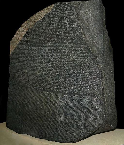 Rosetta Taşı Rosetta Taşı ya da Reşid Taşı, Mısır'da kale yapımındaki bir kazı sırasında rastlantı eseri bir Fransız askeri tarafından bulunmuştur.