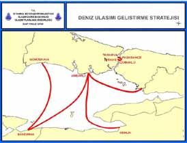 İstanbul Metropoliten Alanı Entegre Kentsel Ulaşım Ana Planı (İUAP) / Özet 37 16.4.2 Deniz Ulaşımı Gelişim Planı Deniz ulaşımının İstanbul daki rolü tarihsel öneme sahiptir.