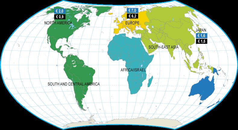 Kıtalara Göre Dünya Süs Bitkileri Üretim Değeri (x Milyon ) 12.007 18.