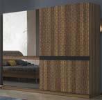 -The wardrobe, front faces are painted with pearl white (lacquer paint), it finished with metal handles consists of two sliding doors.