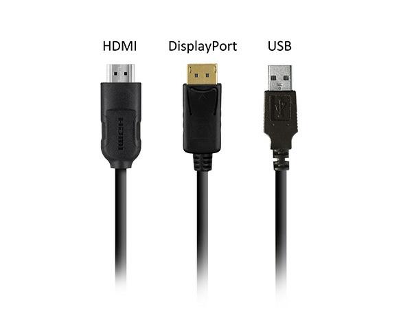Geniş Bağlantı Seçenekleri DisplayPort ve HDMI bağlantıları ile ister masaüstü PC 'nize ister oyun konsolunuza bağlayın ve oyunun keyfini çıkarın.