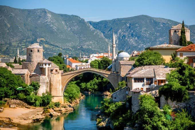 5 4.Gün Saraybosna-(Mostar-Poçitel)-Kotor-Budva Turumuzda, ilk olarak Mostar'a doğru hareket ediyoruz.