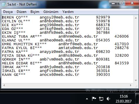 Masa üstüne kayıt edilen bu dosya, bilgisayarınız ekranında bu formatta görülecektir.