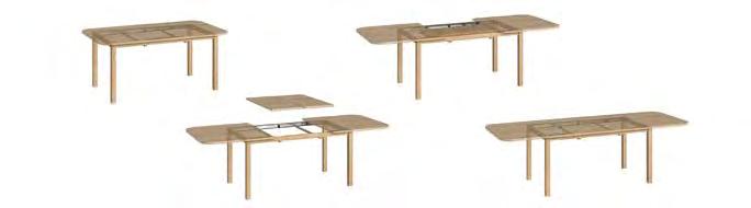 Bölünmüş masa tablası sabit masa ayakları Basic Advanced Hett CAD Basic Advanced Uzunluğu 800 mm ile 1800 mm arası olan masalar için maks.