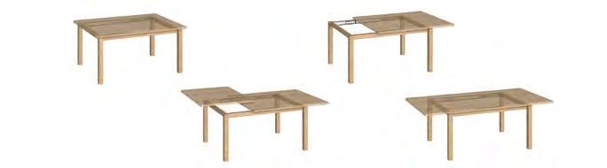 Yekpare masa tablası sabit masa ayakları Topslide Hett CAD Topslide Masa uzunluğu 800 mm ile 2000 mm arası olan yekpare tablalı masaları maks.