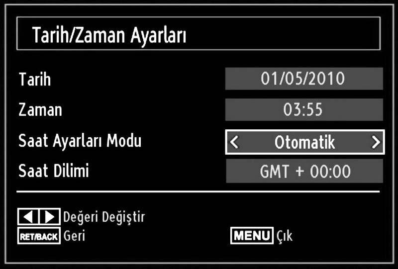 formatlanacağına dair bir açılır menü belirir, EVET i seçiniz ve hard diski formatlamak için OK tuşuna basınız. HAYIR seçeneğini seçiniz ve iptal etmek için OK tuşuna basınız.