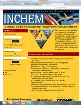 Biyosidal ürünlerin güvenliği (kimyasal tehlike) IPCS emsal değerlendirmeleri DSÖ Uluslararası Kimyasal Güvenliği Programında