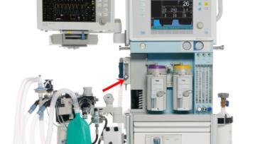 Anestezi makinesinde oksijen, azot protoksit ve hava