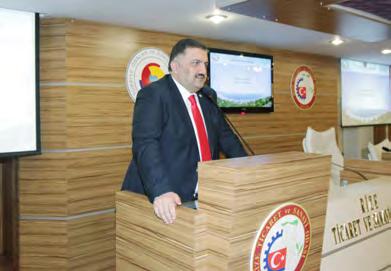 Programda konuşma gerçekleştiren Odamız Yönetim Kurulu Başkanı Şaban Aziz Karamehmetoğlu, Odamız ile İŞ-KUR ve KOSGEB arasında imzalanan